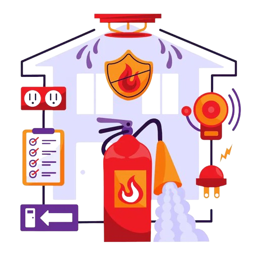 Fire risk assessment London – certified assessor checking fire safety hazards in residential and commercial properties